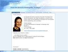 Tablet Screenshot of praxis-homoeopathie-esslingen.de